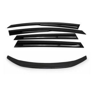 Honda Civic Hood Deflector + Wind Deflector - Omac - 4Pcs - '12-'16